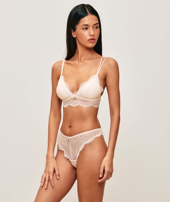 Lace thong;
