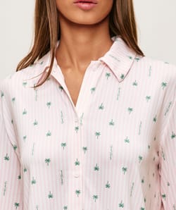 Patterned jersey pyjama set;