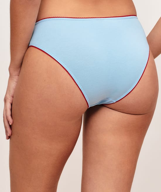 Pack of 3 patterned cotton knickers;