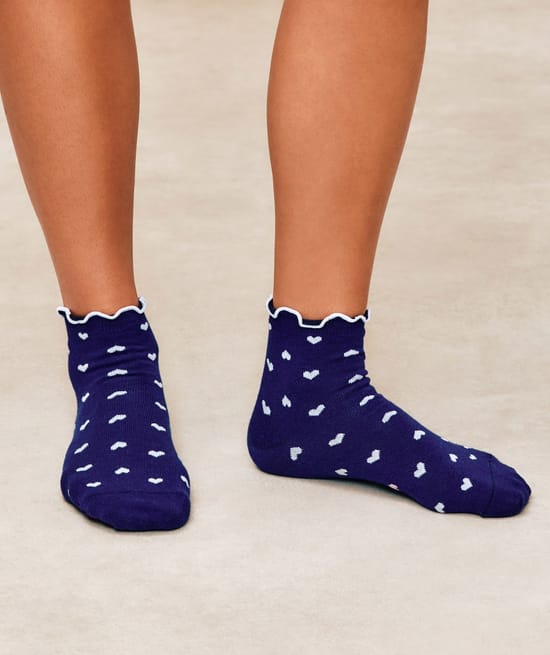 Set of 2 pairs of cotton socks;