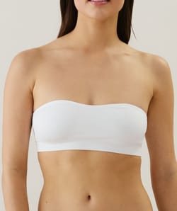 Seamless bandeau bra;
