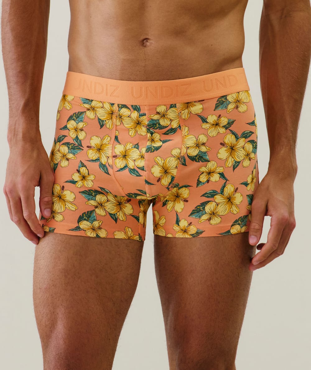 Boxer à motifs en coton;