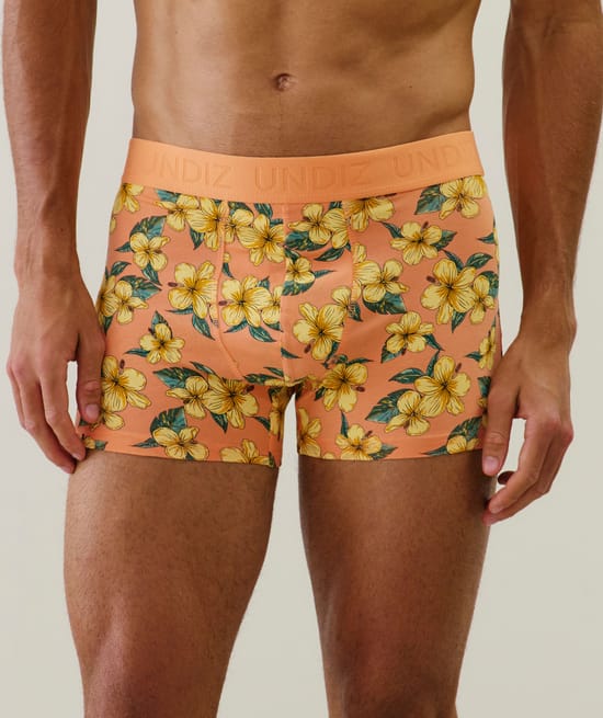 Cotton boxer shorts with patterns;