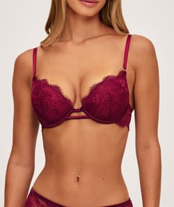 Ultra push-up lace bra;