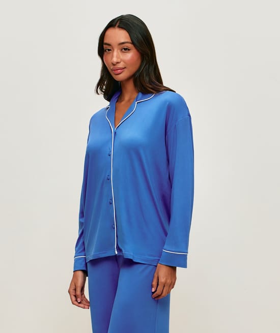 Set chemise &agrave; manches longues et pantalon en jersey ;
