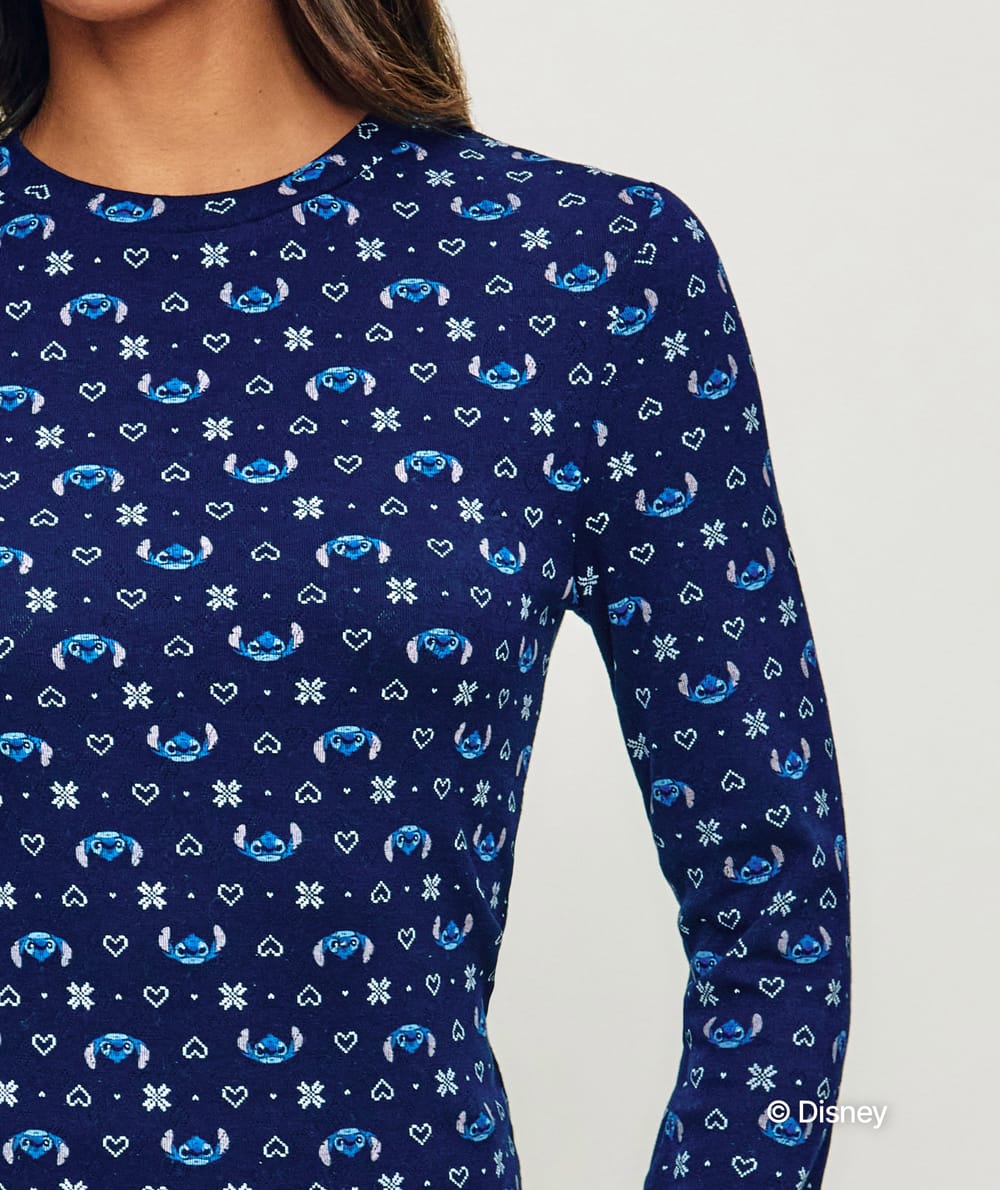 Stitch long sleeve T-shirt;