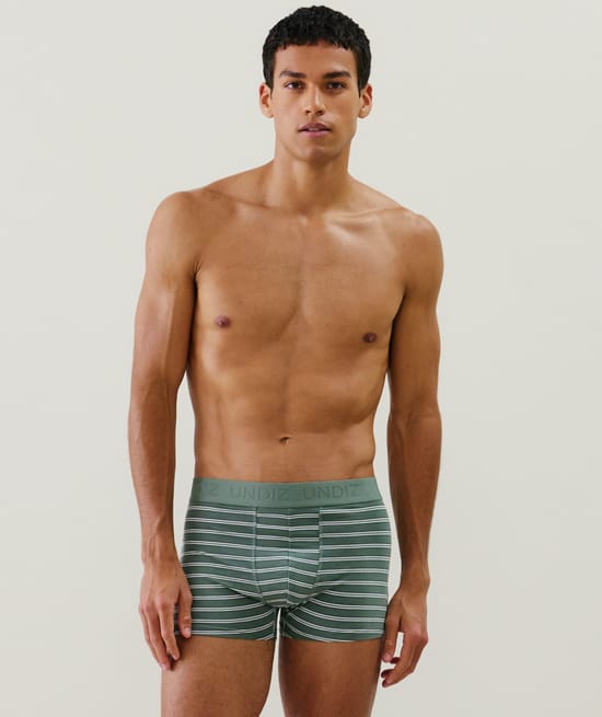 Cotton striped boxer shorts;