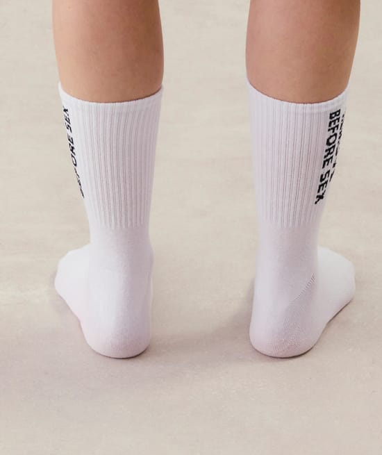 Chaussettes à message;