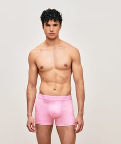 Boxer en microfibre imprim&eacute; milkshake;