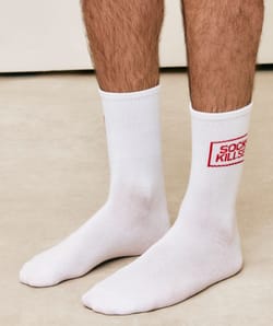 Calcetines de algod&oacute;n con mensaje;