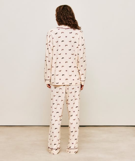 Dachshund printed jersey pants Chlosertoyou;