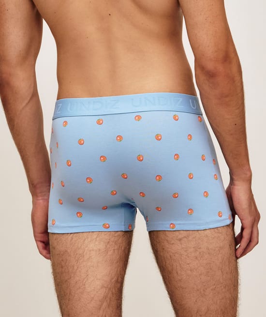 Printed cotton boxer peaches;