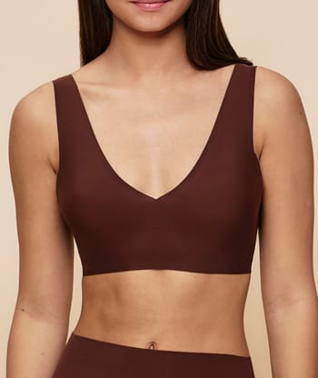 Seamless microfiber bra;