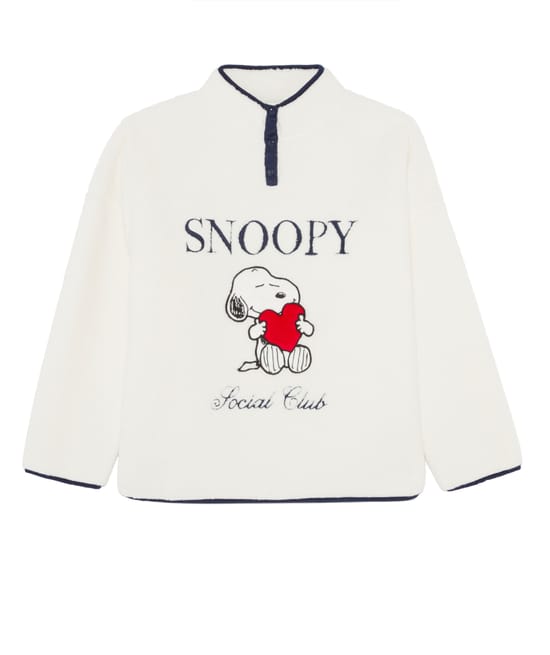 Sudadera de sherpa Snoopy;