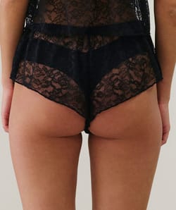 Lace shorts;