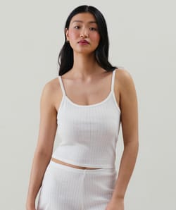 Caraco en pointelle;