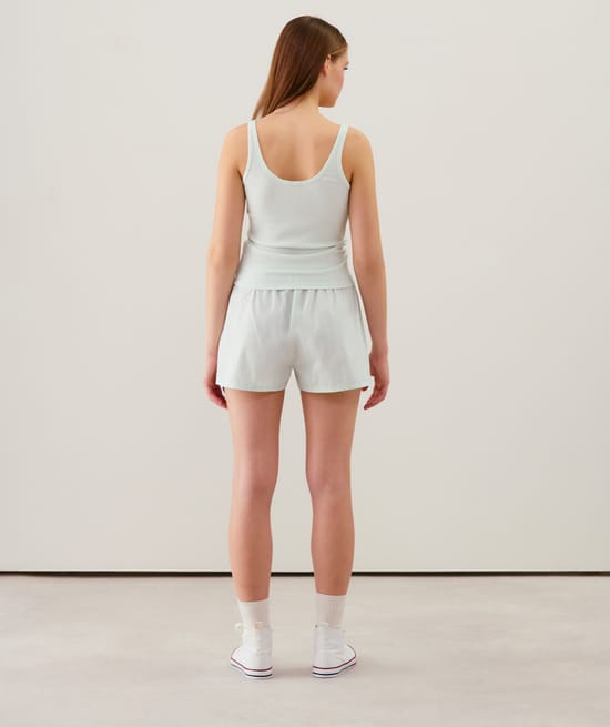 Débardeur en jersey côtelé;