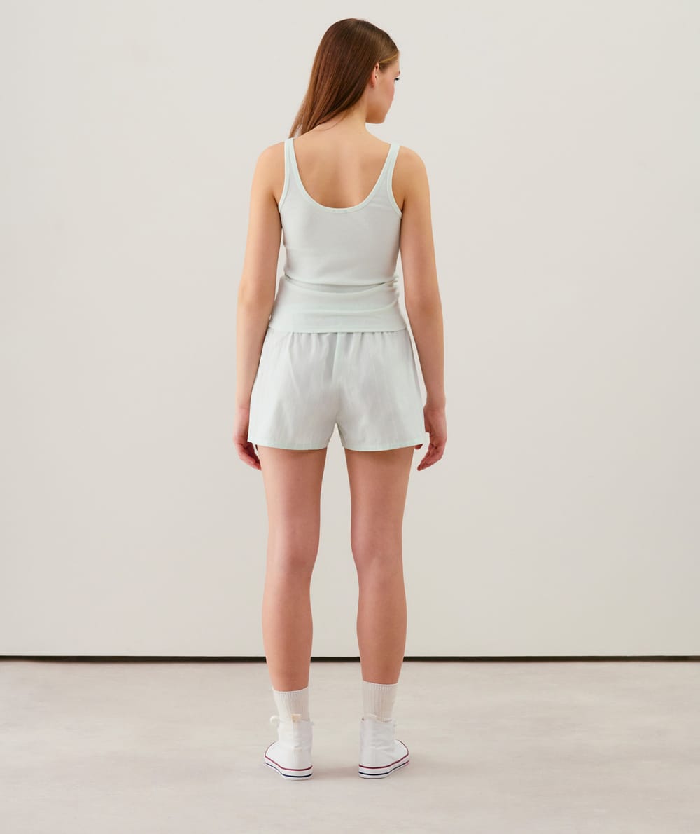 Débardeur en jersey côtelé;