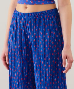 Pantalon large plissé;