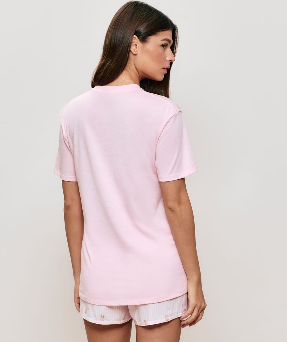 Short con rayas y motivos de ositos;