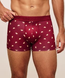 Boxer en microfibre imprim&eacute; croissant;