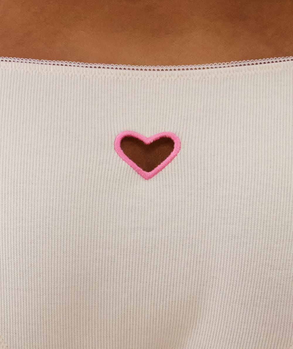 Culotte cœur en coton;