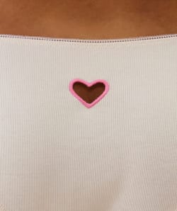 Culotte cœur en coton;
