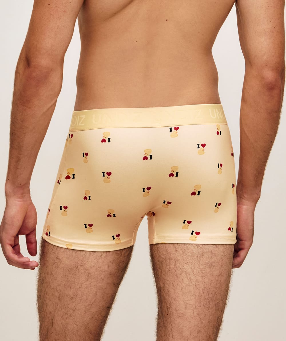 Printed microfiber boxer ducks;