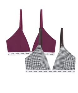 Lot de 2 brassières triangle ados en coton;