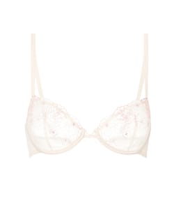 Soutien-gorge corbeille en dentelle et broderies;