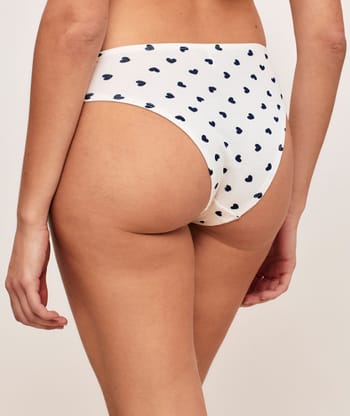 Pack of 3 patterned cotton knickers;