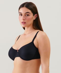 Microfiber balconette bra;