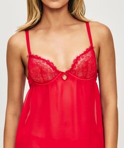 Lace babydoll bra;