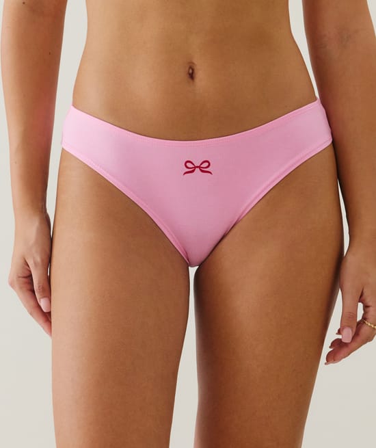 Pack of 3 patterned cotton knickers;