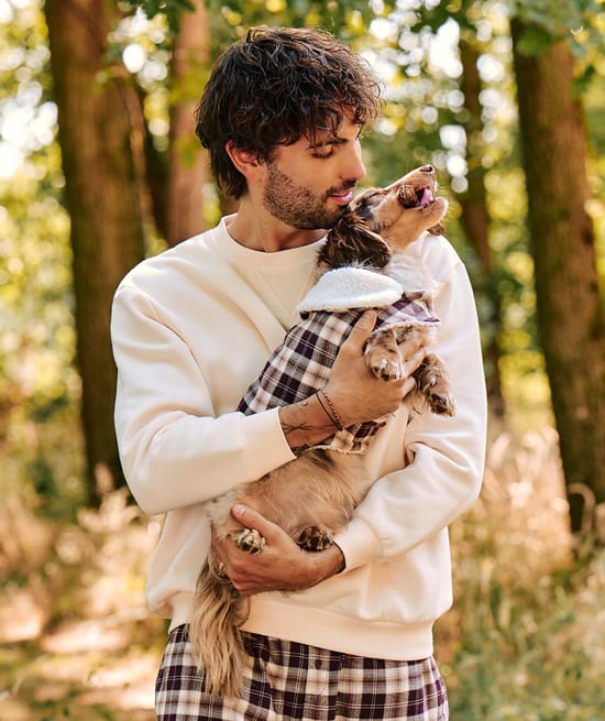 Chlosertoyou flannel dog coat;