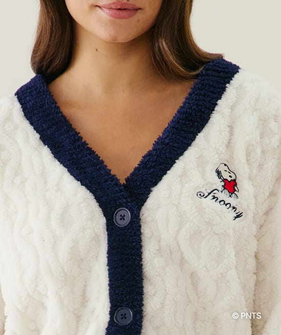 Cárdigan de sherpa Snoopy;