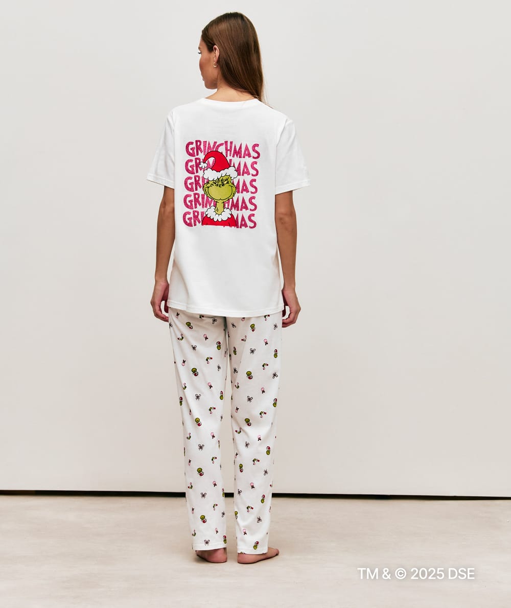 Katoenen Grinch broek;