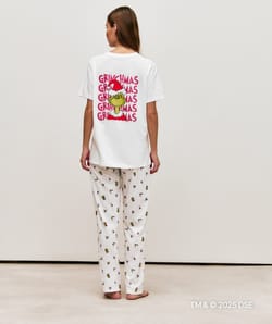 Katoenen Grinch broek;