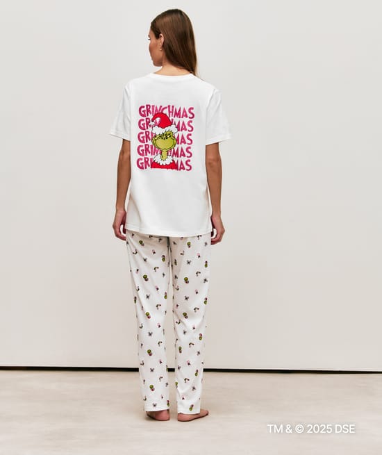 Katoenen Grinch broek;