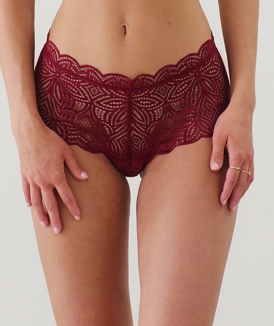 Lace cheeky brief;