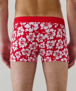 Hawaiian flower print boxer shorts;