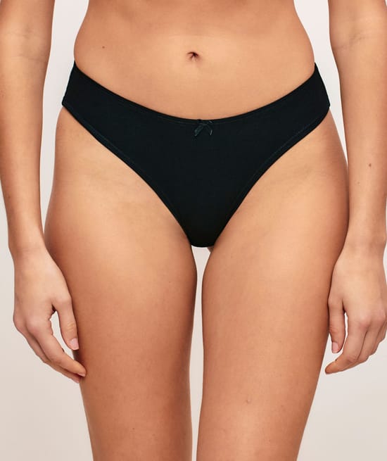 Pack of 3 patterned cotton knickers;