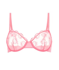 Soutien-gorge corbeille avec broderies;