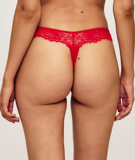 Lace thong;