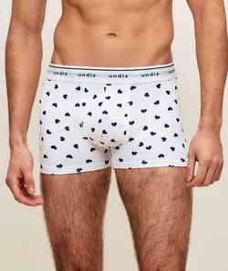 Boxer en coton motifs coeurs;