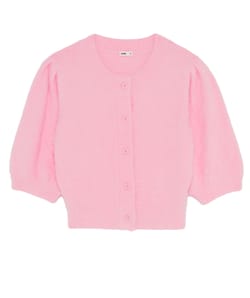 Fluffy knit cardigan;