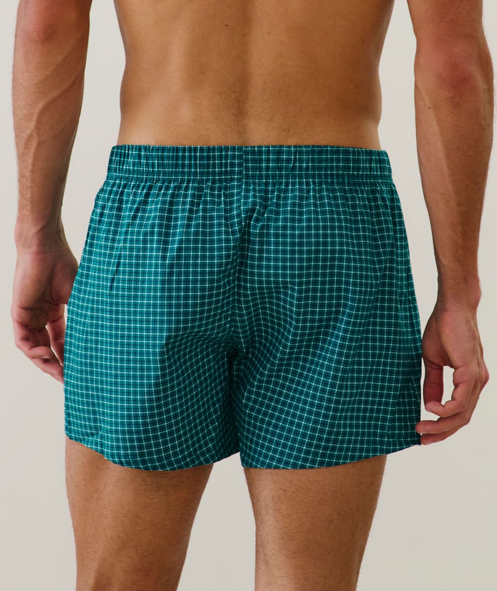 Checked Boxer Shorts;