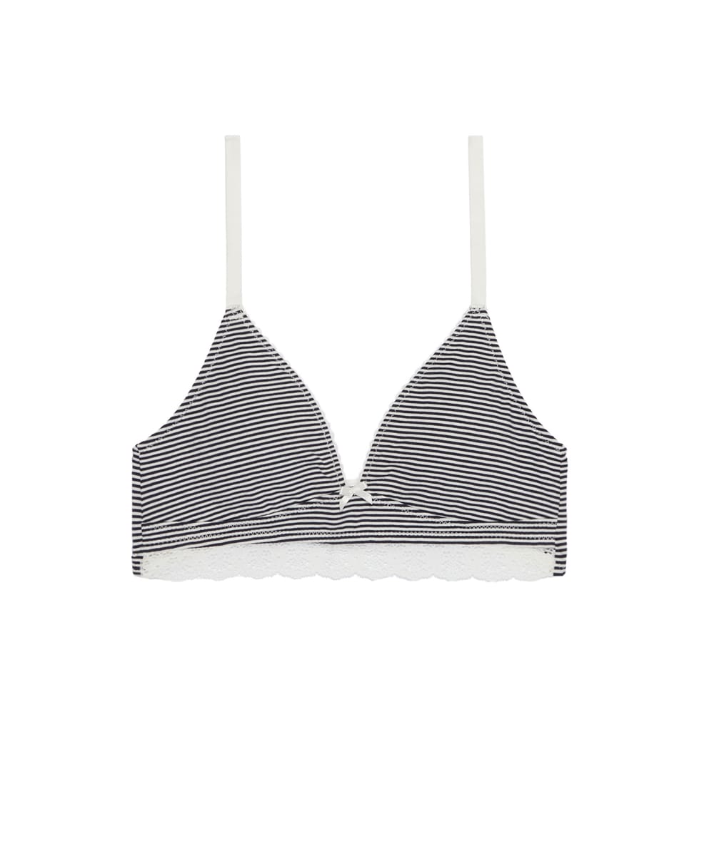 Set of 2 cotton triangle bras;