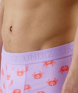 Cotton boxer shorts with pattern;
