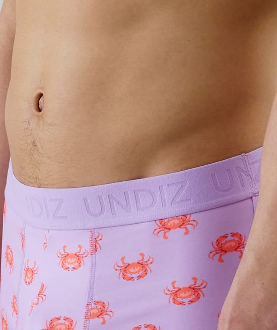 Cotton boxer shorts with pattern;